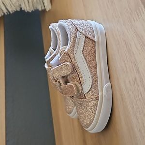 Gold glitter Vans